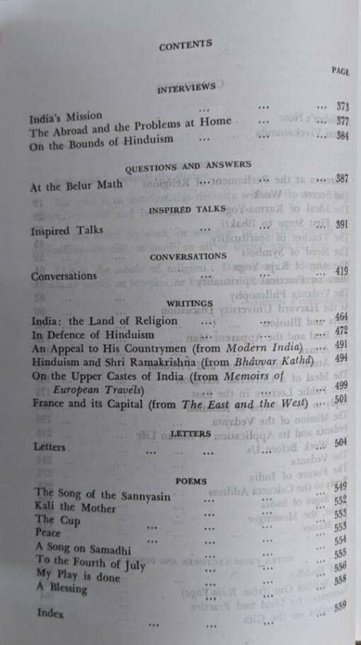 Selections from The Complete Works of Swami Vivekananda (Hardbound) - Retail Maharaj