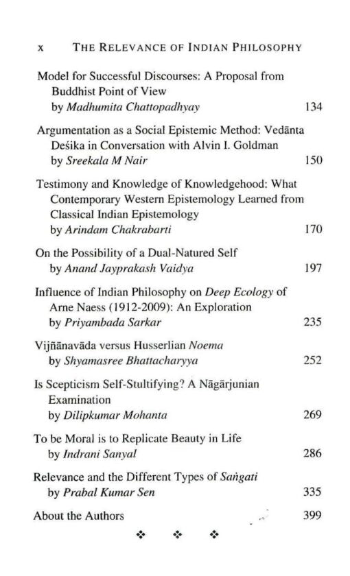The Relevance of Indian Philosophy to Contemporary Western Philosophy (An Anthology of Seminar Papers) - Retail Maharaj