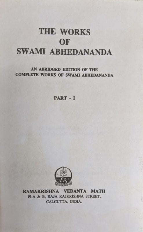 The Works of Swami Abhedananda: Abridged Edition (2 Vol. Set) - Retail Maharaj