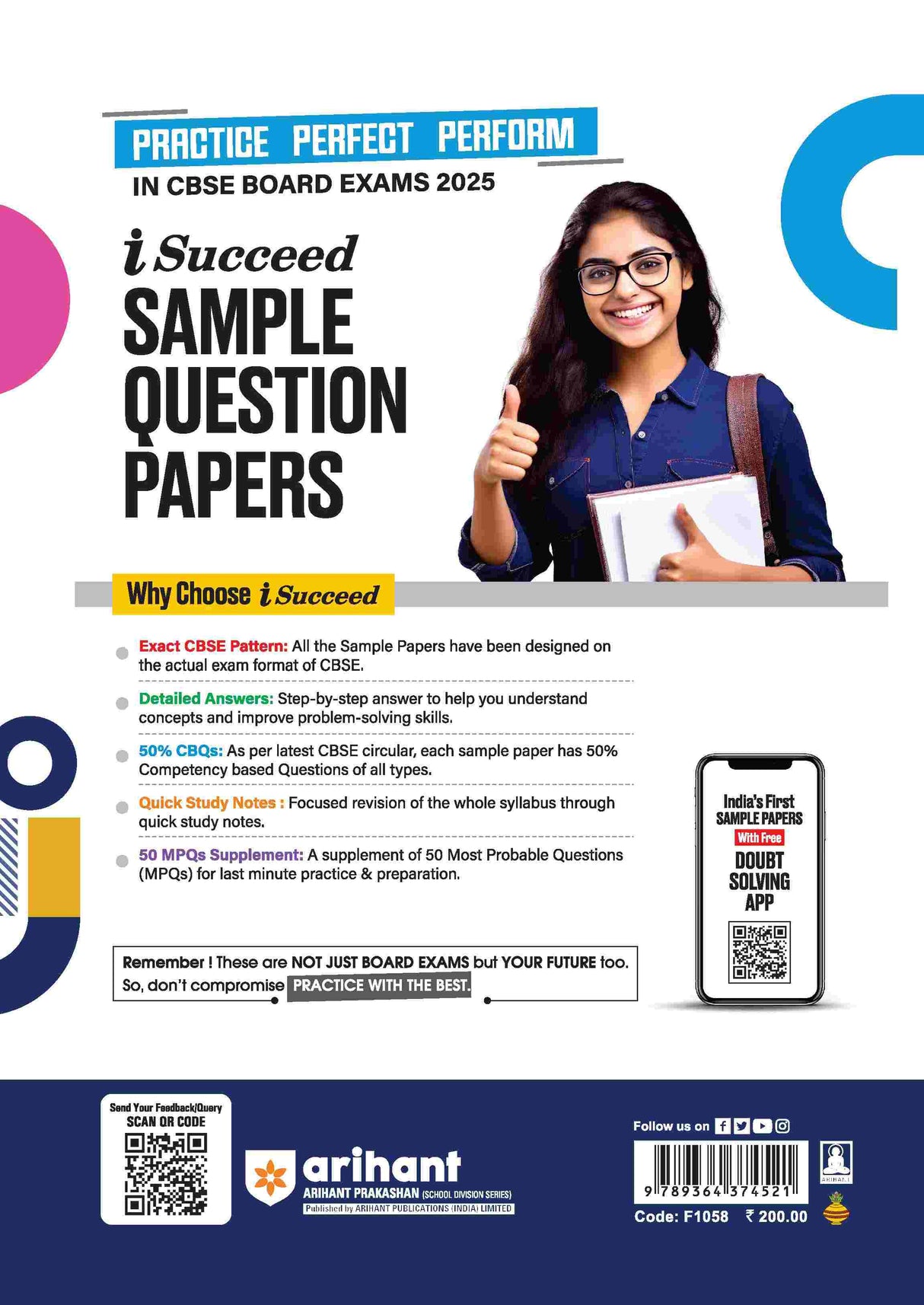i-Succeed CBSE Sociology Class 12th | 10 Sample Question Papers | For CBSE Exams 2025 - Retail Maharaj