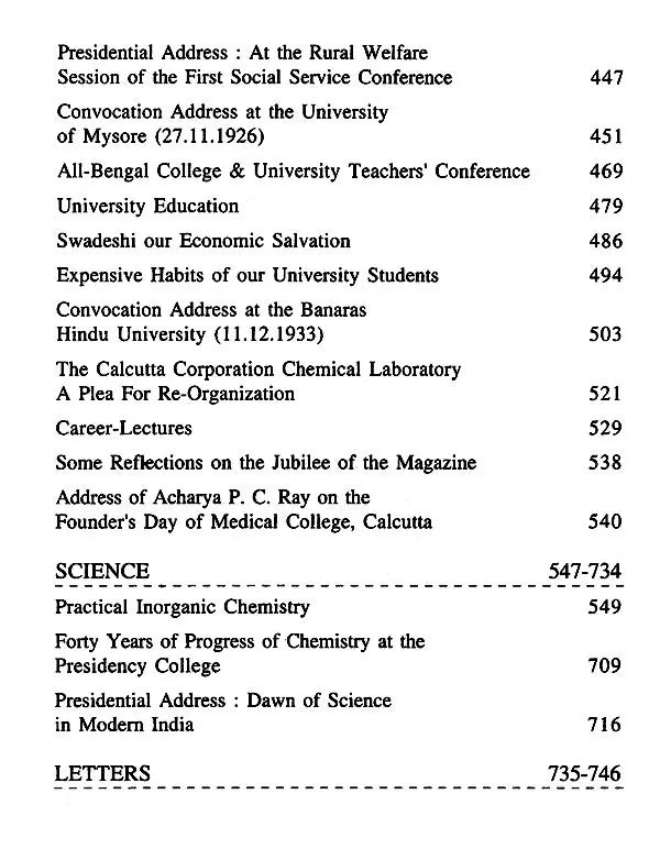 Acharya Prafulla Chandra Ray- A Collection of Writings Volume II A (Literature, Education and Science)