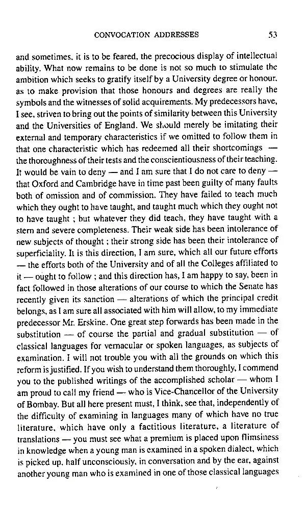 Convocation Address (1858 - 1906)