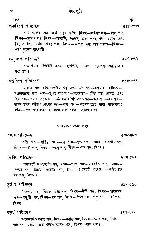 Yaska's Nirukta (Set of 3 Volumes in Bengali)