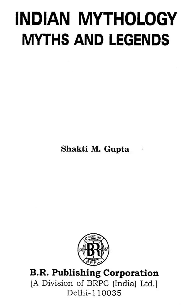 Indian Mythology Myths and Legends (An Old and Rare Book) - Retail Maharaj