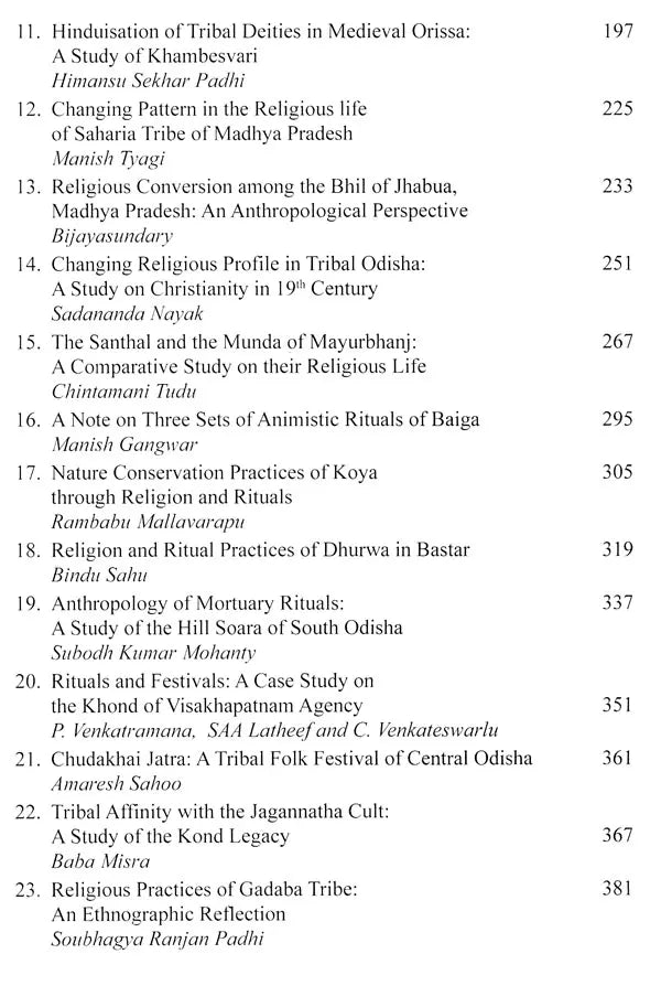 Tribal Religion in Central India- Continuity and Change - Retail Maharaj