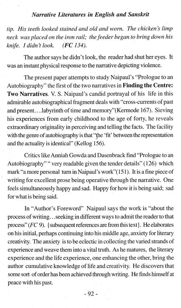 Narrative Literatures in English and Sanskrit (Proceedings of the Seminar held on 3rd and 4th September 2013) - Retail Maharaj