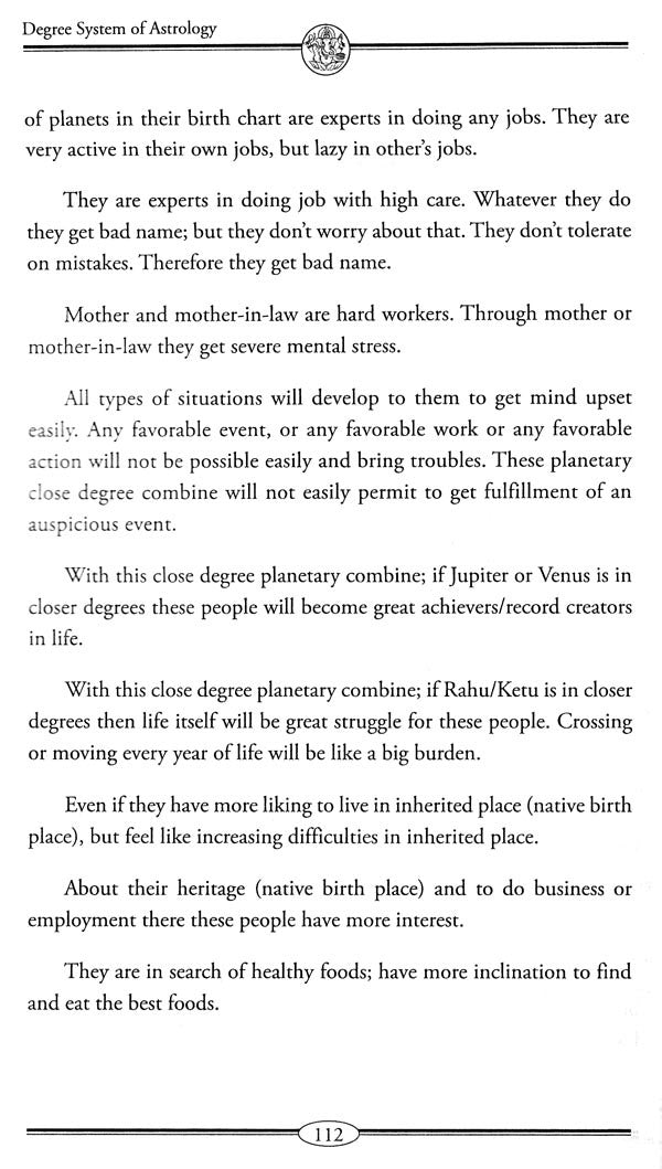 Degree System of Astrology: New Method of Astrology