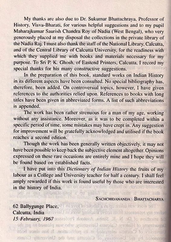 A Dictionary of Indian History (An Old and Rare Book)