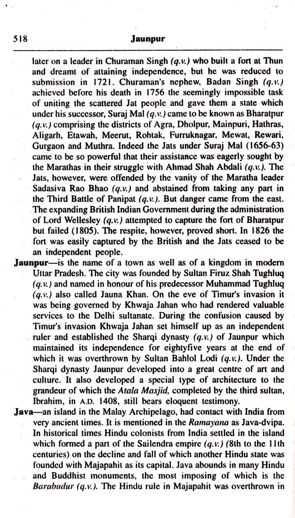 A Dictionary of Indian History (An Old and Rare Book)