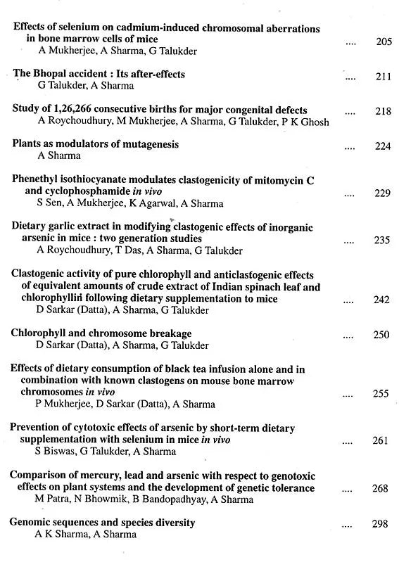 Genetics and Environment – Dissertations (Collection of Papers of Late Professor Archana Sharma – A Tribute)