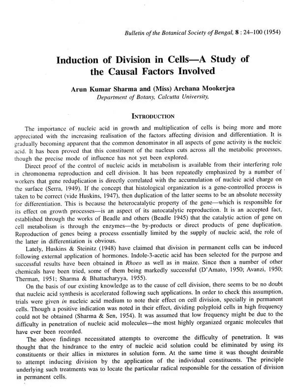 Genetics and Environment – Dissertations (Collection of Papers of Late Professor Archana Sharma – A Tribute)