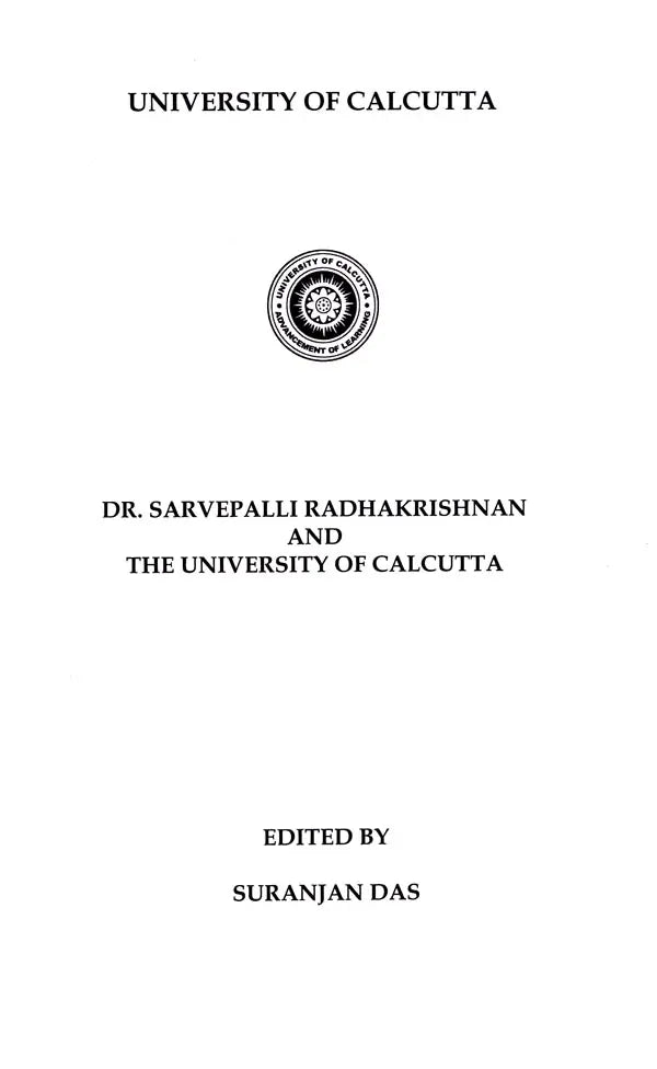 Dr. Sarvepalli Radhakrishnan and The University of Calcutta