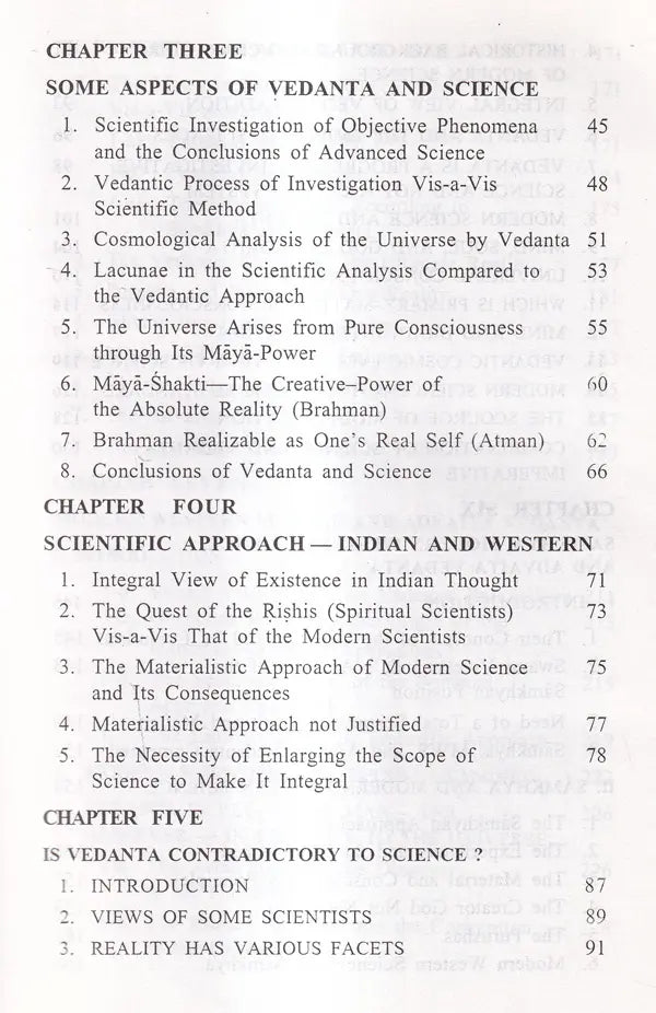 Vedanta-In The Context of Modern Science (A Comparative Study) An Old and Rare Book - Retail Maharaj