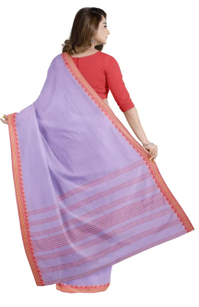 Santipuri Cotton Saree – Mauve - Retail Maharaj