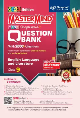 Master Mind English Language & Literature CBSE Class 9 Question Bank. 2000+ Questions based on Latest Pattern for 2023 Examination. - Retail Maharaj