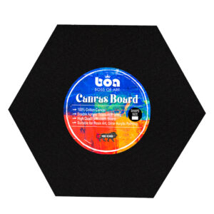 Boss of Art Black Canvas Board Premium Cotton Assorted Shapes and Sizes - Retail Maharaj