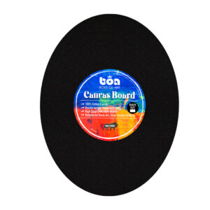 Boss of Art Black Canvas Board Premium Cotton Assorted Shapes and Sizes - Retail Maharaj