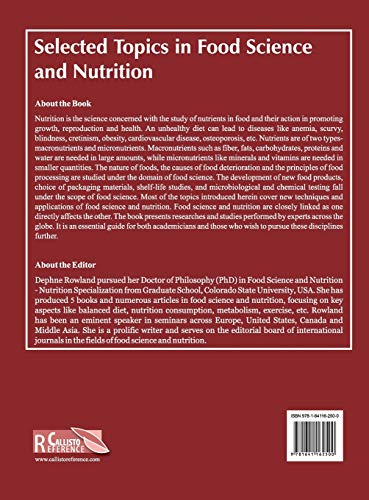 Selected Topics in Food Science and Nutrition - Retail Maharaj