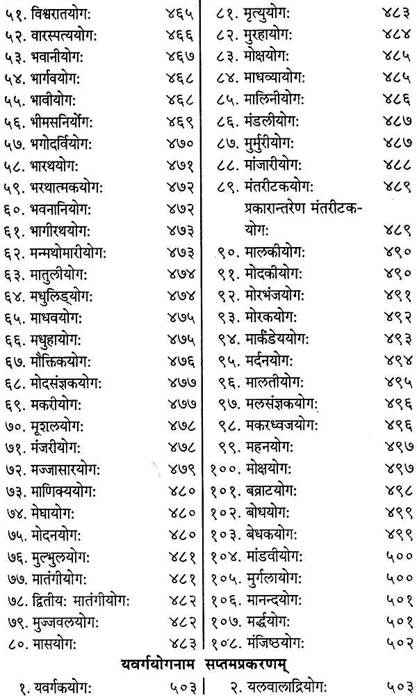 योगावली (संस्कृत एवं हिन्दी अनुवाद): Yogavali - Based on Bhrigu Samhita - Retail Maharaj