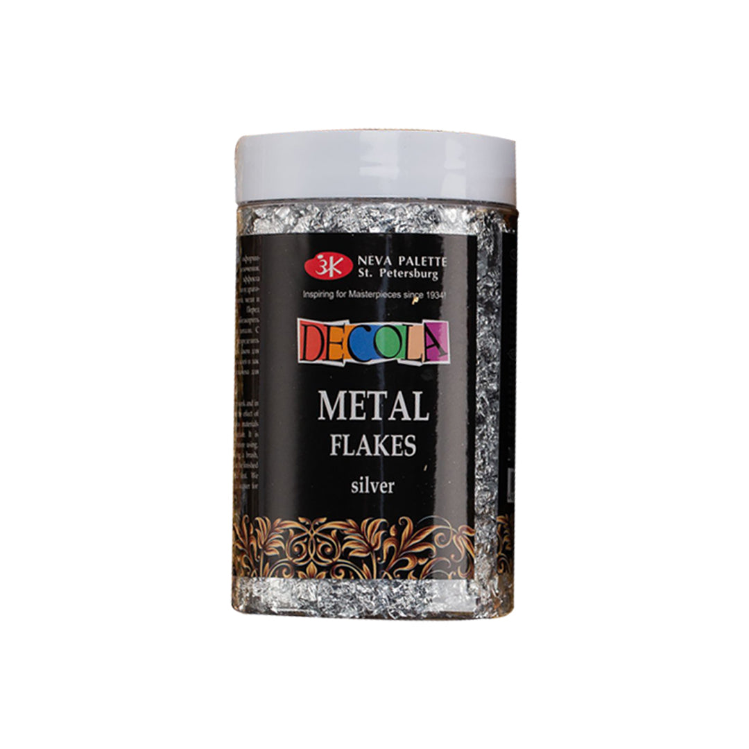 Decola Metal Flakes – Gold, Silver & Mix (Gold / Silver / Copper) Jar - Retail Maharaj