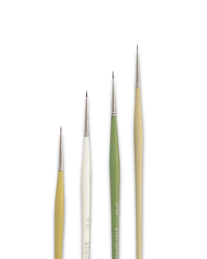 Retail Maharaj Dinky Liner Brush Set of 4 Kolinsky Synthetic - Retail Maharaj