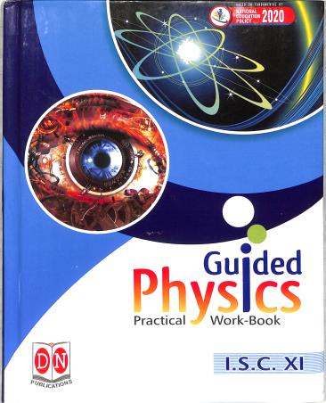 Guided Physics Practical Work-Book ISC Class 11 - Retail Maharaj