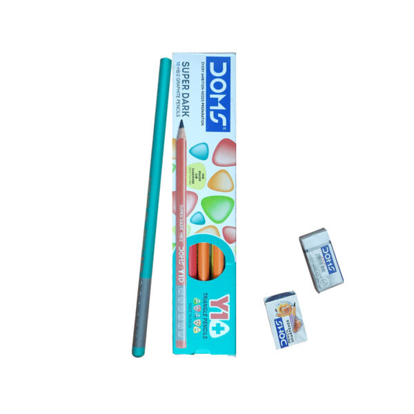 DOMS Y1 Graphite Pencil Pack - Retail Maharaj