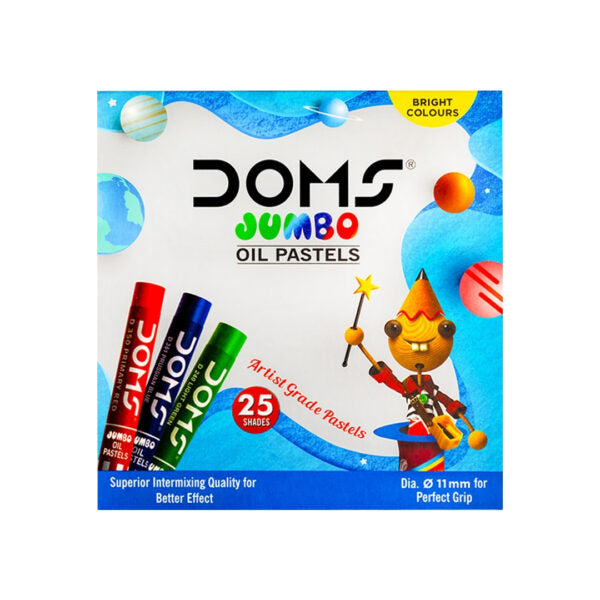 DOMS Jumbo Oil Pastel Set – 25 Assorted Shades - Retail Maharaj