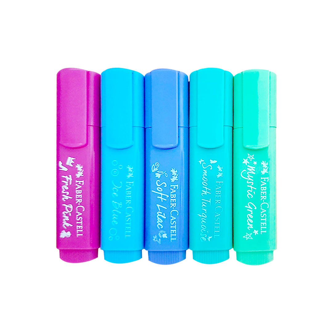 Faber Castell Textliner Pastel Highlighter Set Assorted Colours - Retail Maharaj