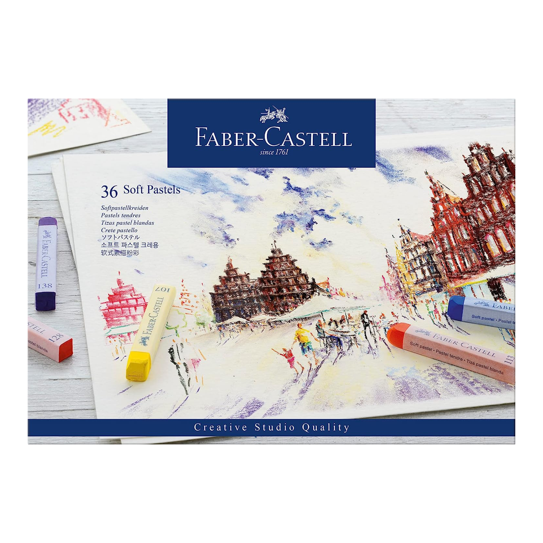 Faber Castell Creative Studio Soft Pastel Crayons Artists Colour Set - Retail Maharaj