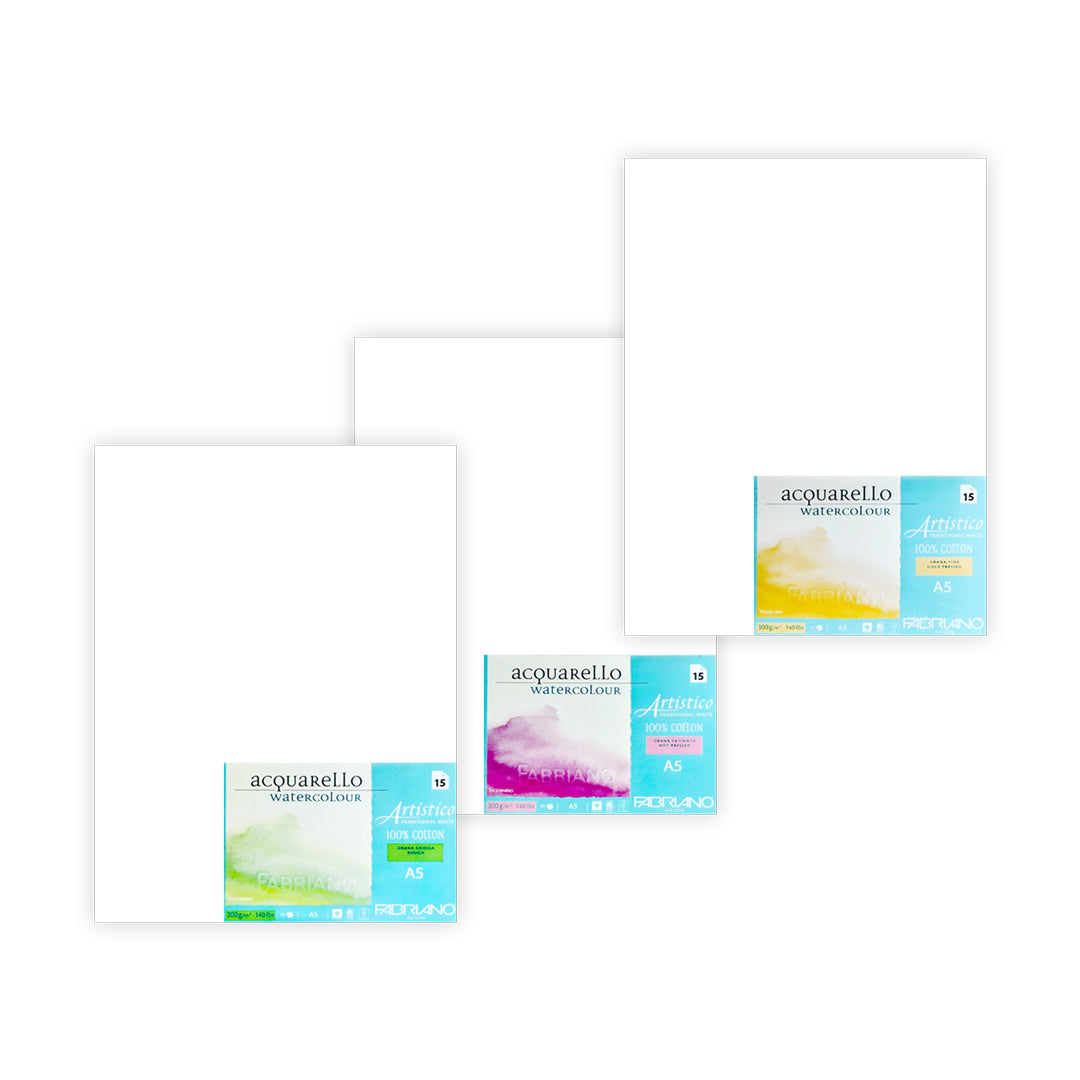 Fabriano Artistico Traditional White Watercolour Block - Retail Maharaj