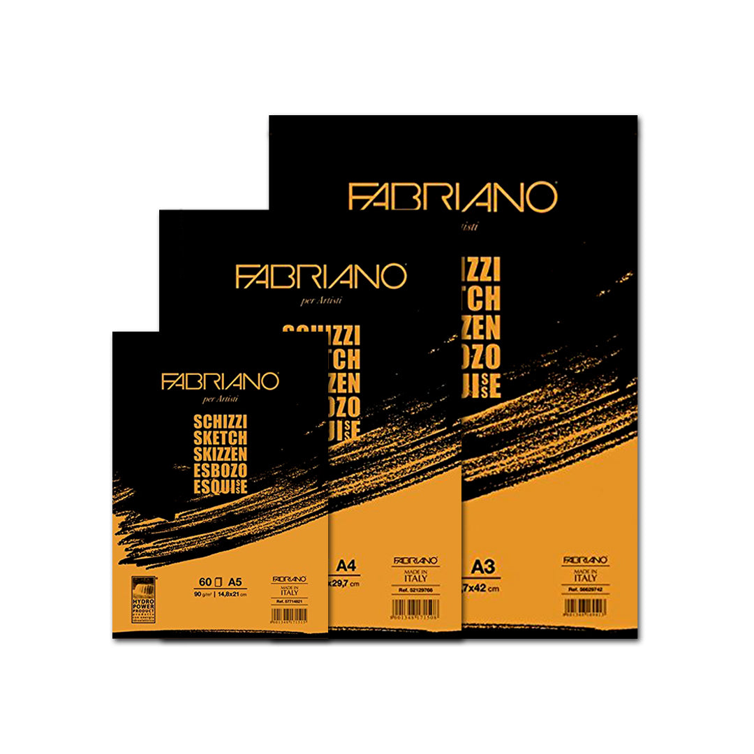 Fabriano Artists’ Sketch Glued Block 90 GSM - Retail Maharaj
