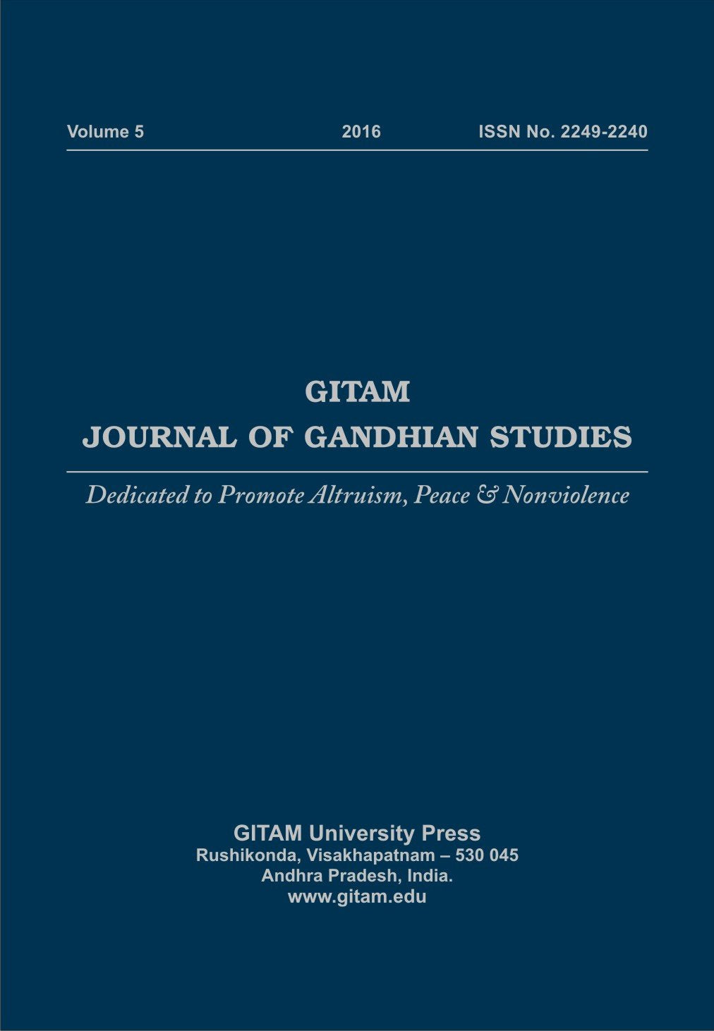 Gitam Journal of Gandhian Studies No. 3 (2 Vol. set) - Retail Maharaj