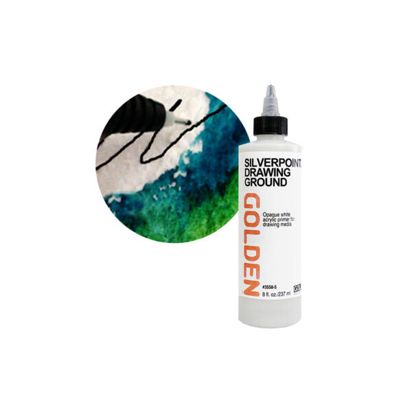 Golden Silverpoint Drawing Ground Acrylic Primer for Metalpoint Drawing - Retail Maharaj