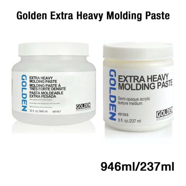 Golden Extra Heavy Molding Paste Acrylic Texture Medium for Sculptural Surfaces - Retail Maharaj
