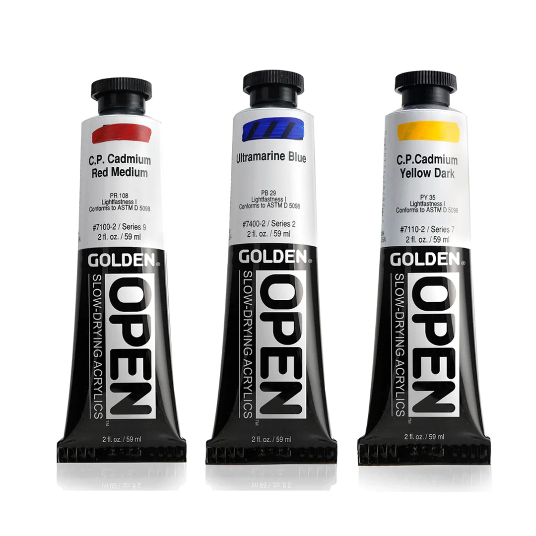 Golden Open Acrylic Colours 59ml Tubes - Retail Maharaj