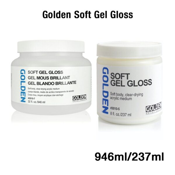 Golden Soft Gel Gloss Acrylic Medium for Glazing and Blending - Retail Maharaj