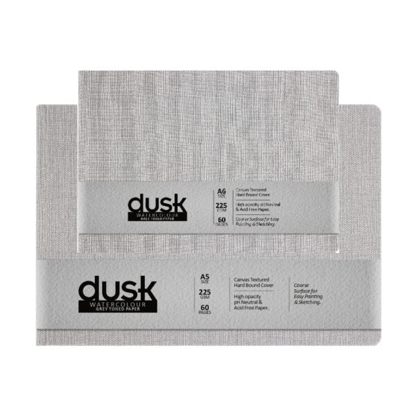 Anupam Dusk Watercolour Hard Bound Grey Tone Papers 225 GSM - Retail Maharaj