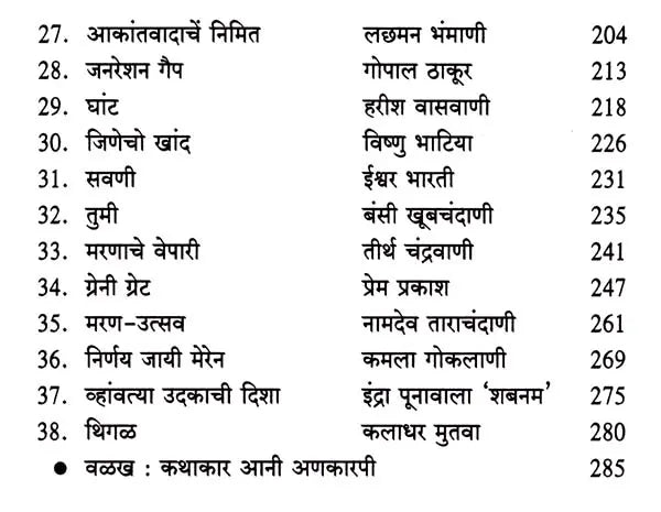 समकालीन सिंधी कथा संग्रह (1980-2005): Samakaleen Sindhi Katha Sangraha (1980-2005) - Retail Maharaj