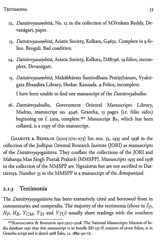 The Dattatreyayogasastra - Retail Maharaj