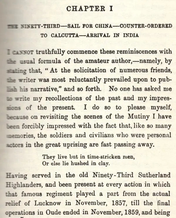 Reminiscences of The Great Mutiny- 1857-59