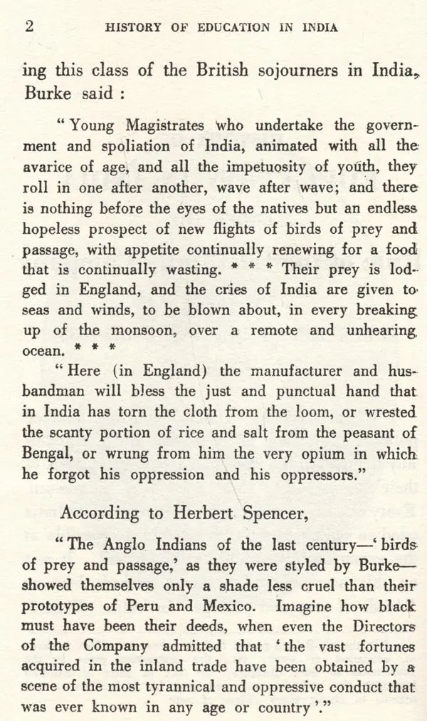 History of Education in India Under the Rule of the East India Company