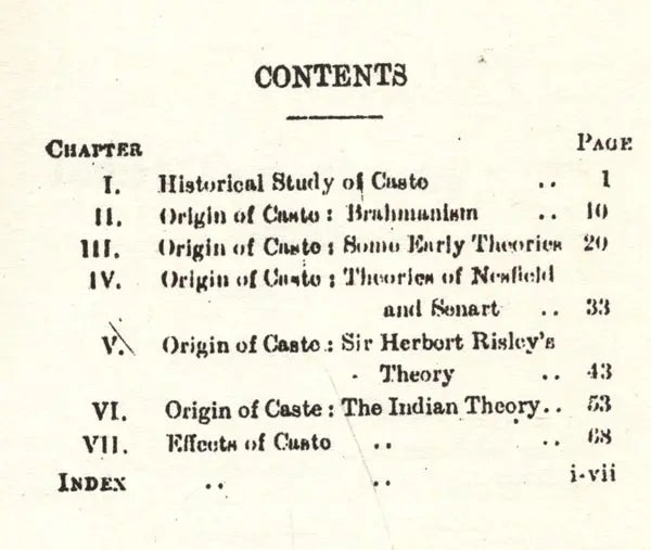 Indian Caste System: A Study