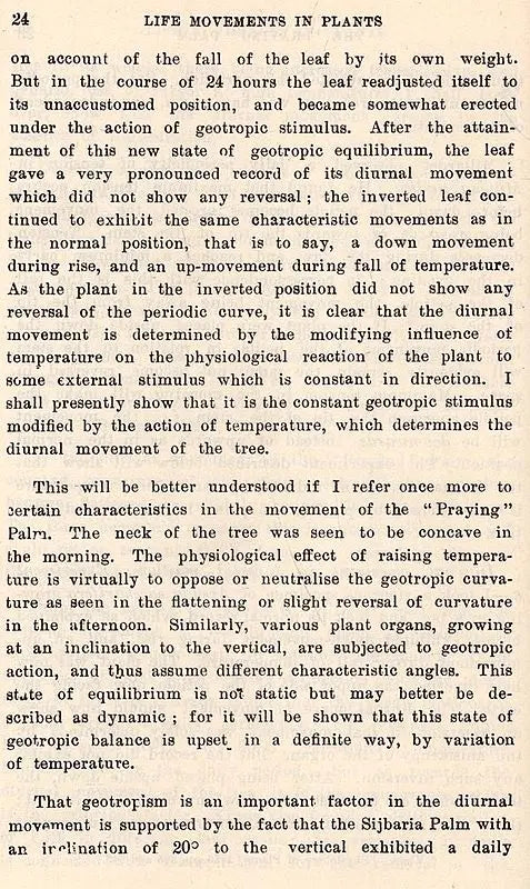 Life Movements in Plants