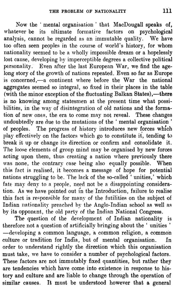 Problem of Indian Nationality