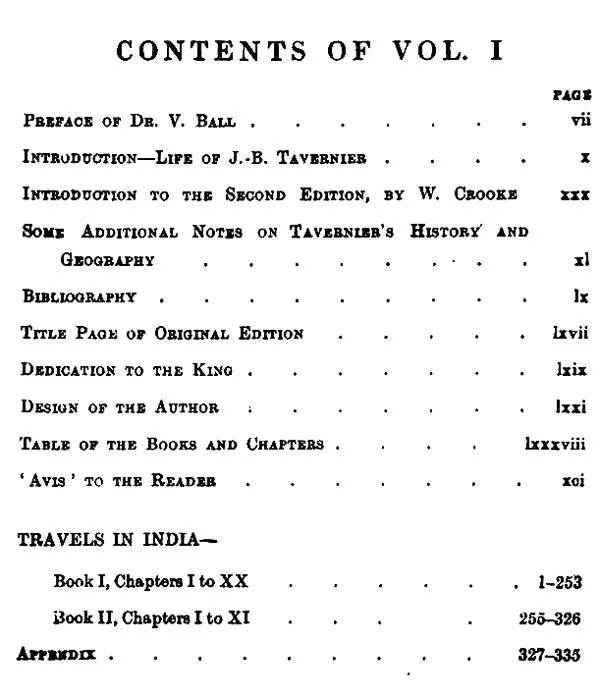 Travels in India by Jean-Baptiste Tavernier, Baron of Aubonne (2 Volumes Bound in One)