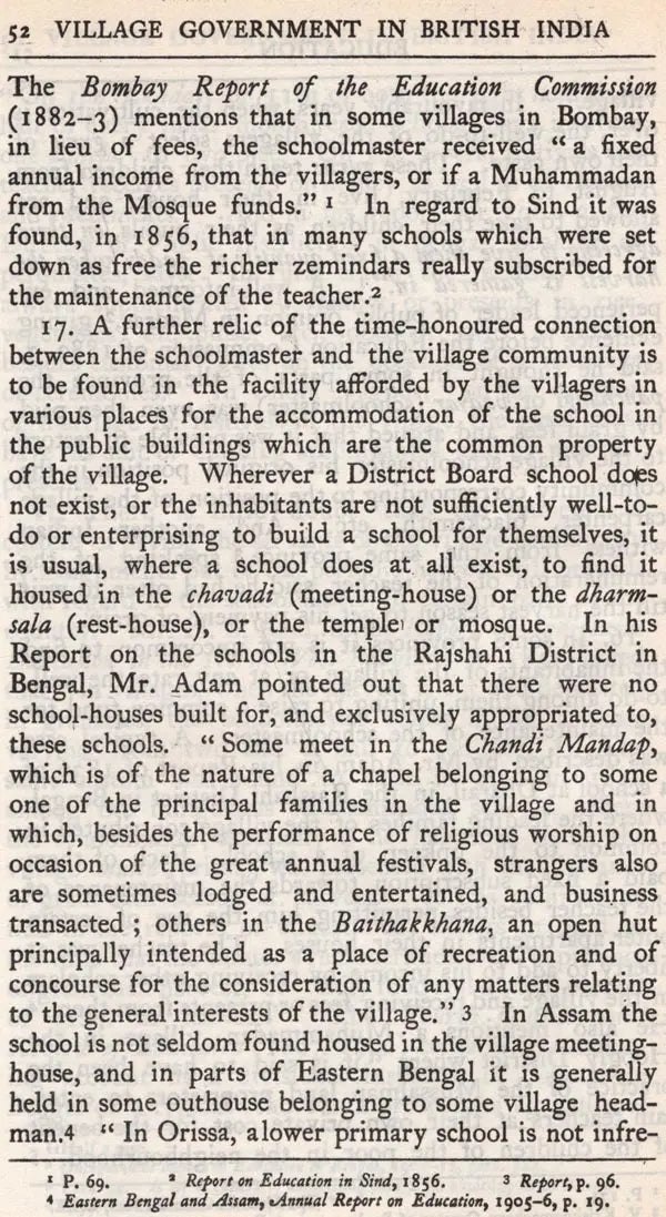 Village Government in British India
