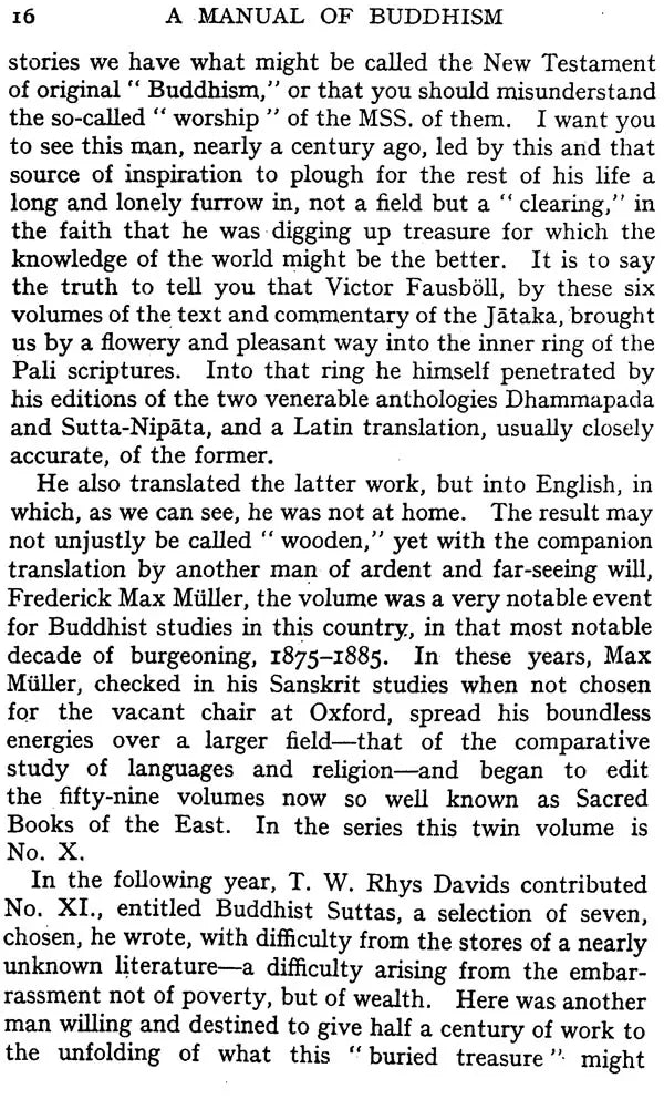 A Manual of Buddhism for Advanced Students