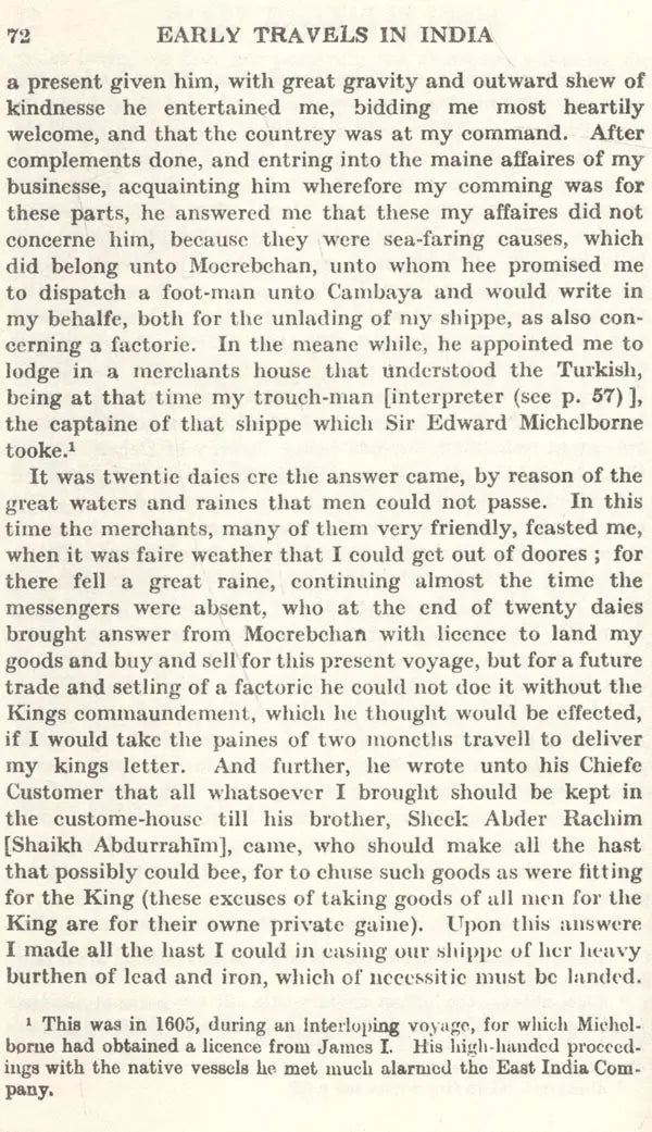 Early Travels in India (1538-1619)