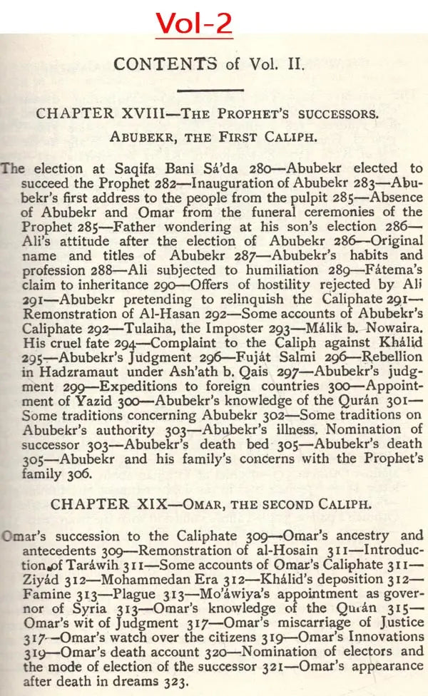 The Early History of Islam (2 Volumes in One Bound)
